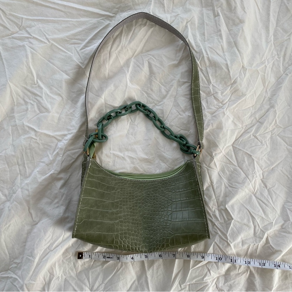 UO Olive Green Purse With Plastic Chain